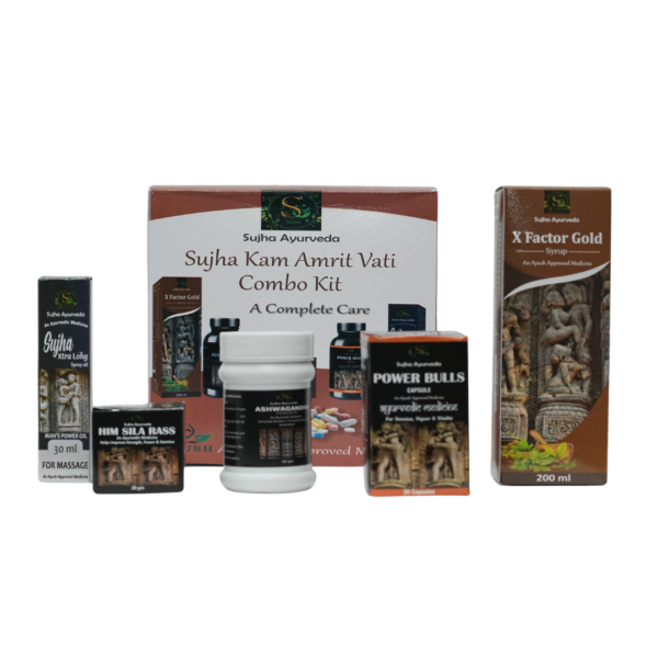 Sujha Kam Amrit Vati Combo Kit - Complete Ayurvedic Care