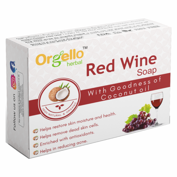 Orgello Herbal Red Wine Soap