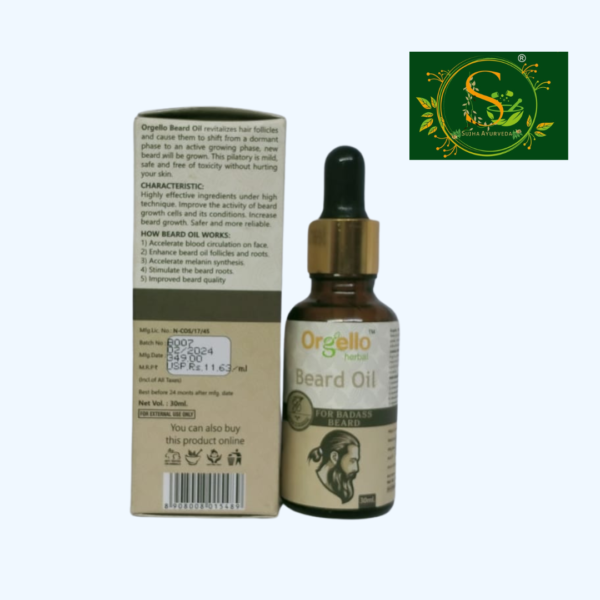 Orgello Herbal Beard Oil - Image 2