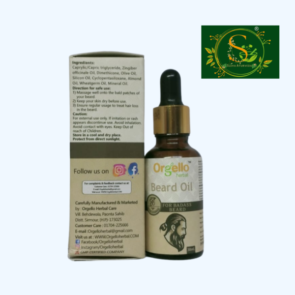 Orgello Herbal Beard Oil - Image 3