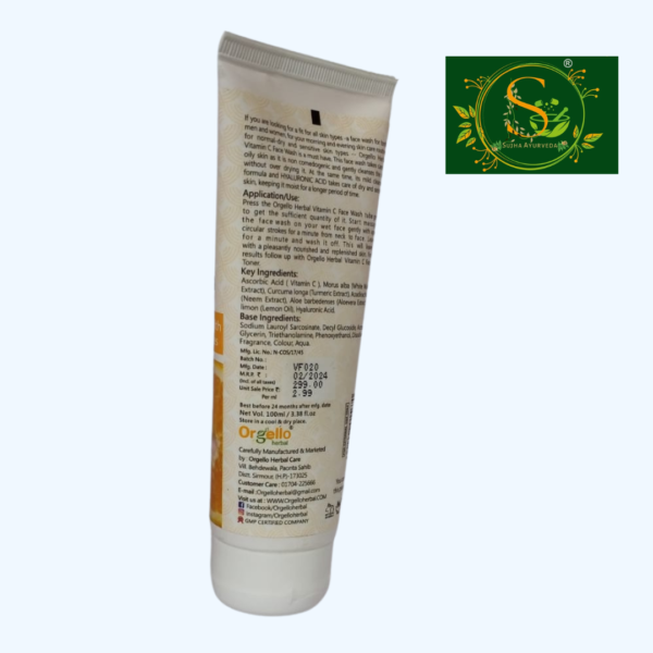 Orgello Herbal Vitamin C Face Wash - Image 4