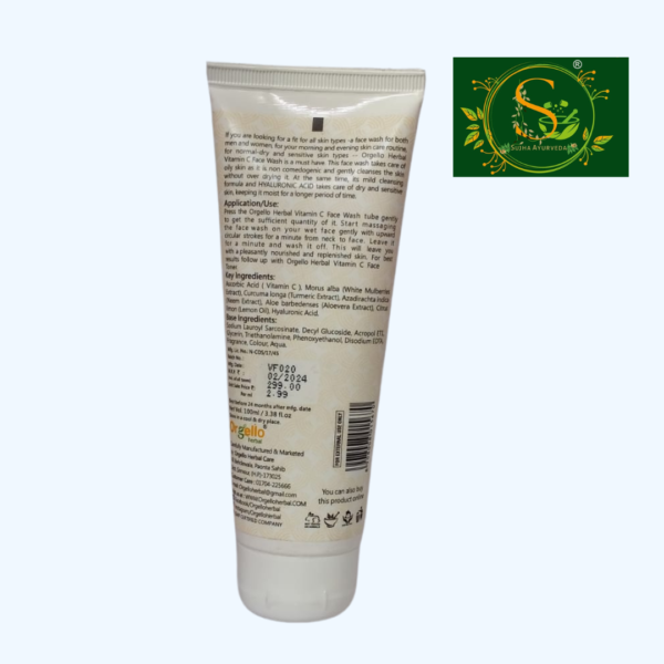 Orgello Herbal Vitamin C Face Wash - Image 3