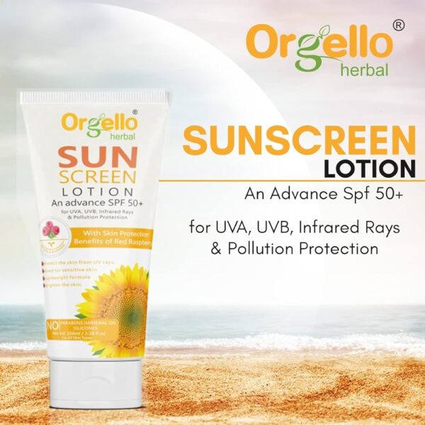 Orgello Herbal Sunscreen Lotion SPF 50+ - 100ml