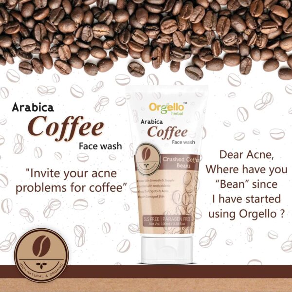 Orgello Herbal Arabica Coffee Face Wash - 100ml