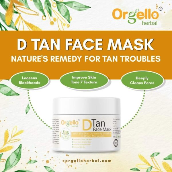 Orgello Herbal D-Tan Face Mask - 200g