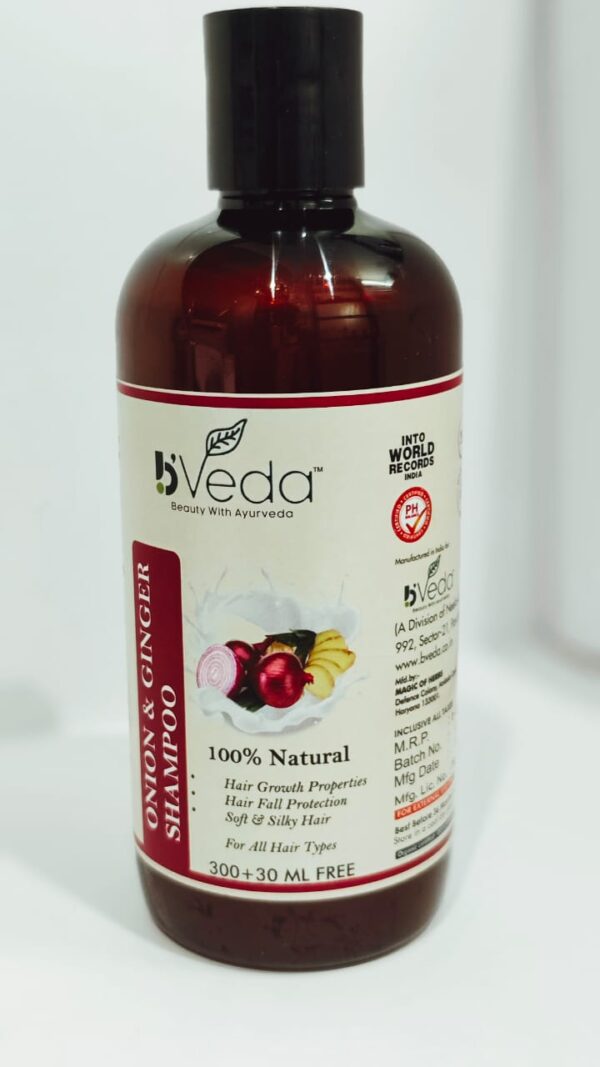 B'Veda Onion & Ginger Shampoo - Image 2