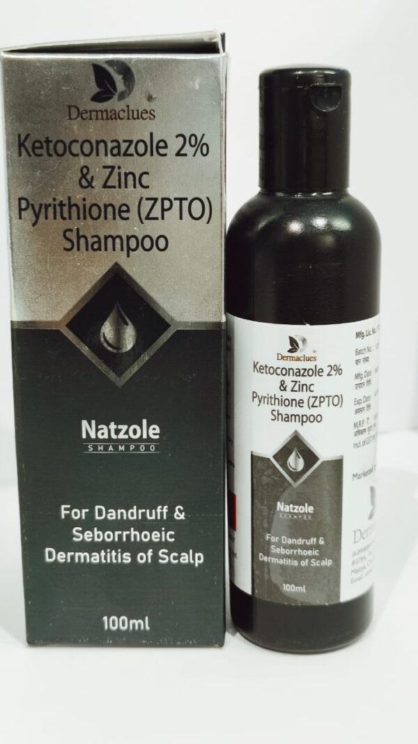 Natzole Shampoo (Katoconazole & Zinc Pyrithine Shampoo)